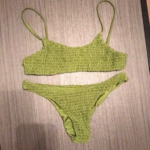 Olive green bikini